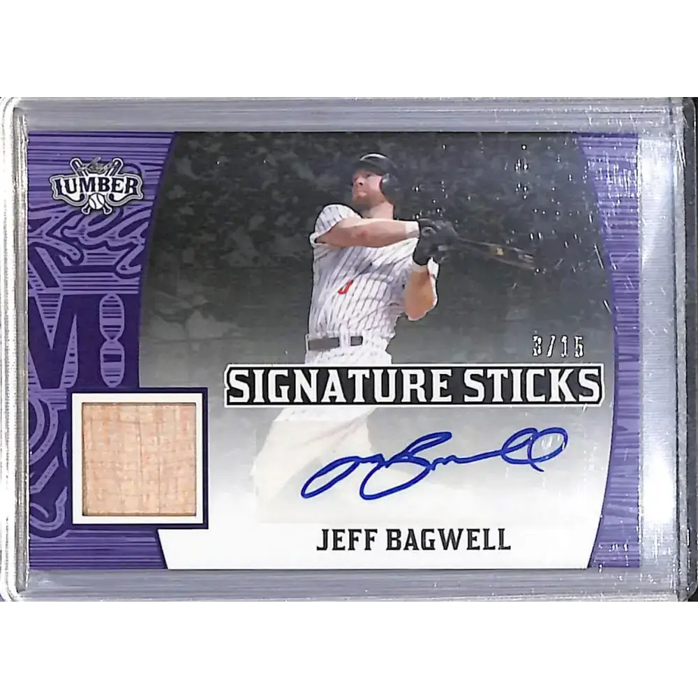 2024 Leaf Lumber Signature Sticks #SS-JB2 Jeff Bagwell NM-MT MEM Auto 3/15 Houston Astros - Sports Memorabilia