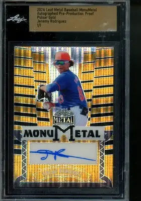 2024 Leaf Metal Jeremy Rodriguez Pulsar Gold Pre-Production Proof Auto 1/1 - Other