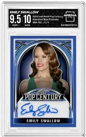 2024 Leaf Metal Pop Century Emily Swallow 5/6 #BA-ES1 Auto Arena Club 9.5 - Non-Sports Card Single