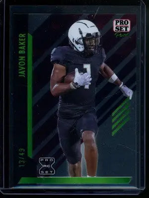 2024 Leaf Pro Set Pure Javon Baker #T28 13/49 Football - Football Card Single