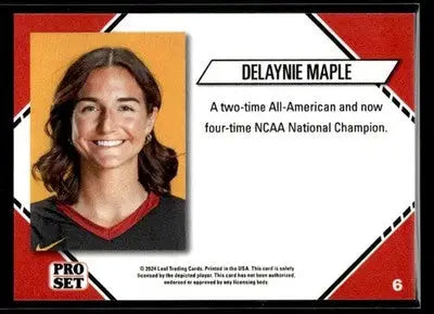 2024 Leaf Pro Set Southern CA Beach Volleyball Delaynie Maple #6 USC Trojans