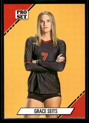 2024 Leaf Pro Set Southern CA Beach Volleyball Grace Seits #10 USC Trojans - Beach Volleyball Card Single