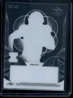 2024 Leaf Trinity Austin Jones #CA-AJ1 Rookie 84/99 Football - Football Card Single