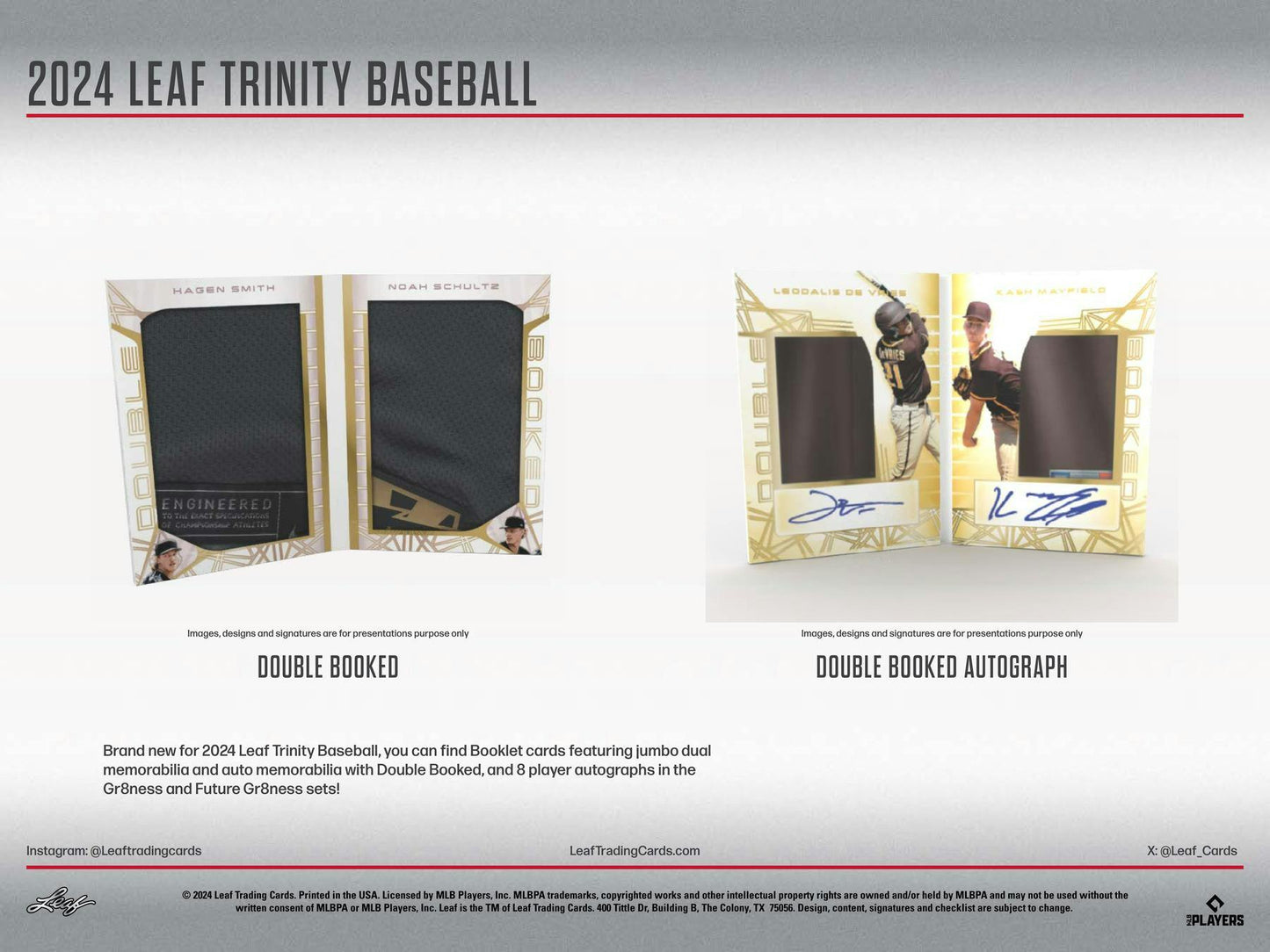 2024 Leaf Trinity Baseball Hobby Box | Columbia Sports Cards