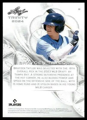 2024 Leaf Trinity Brayden Taylor Baseball - Baseball Card Single