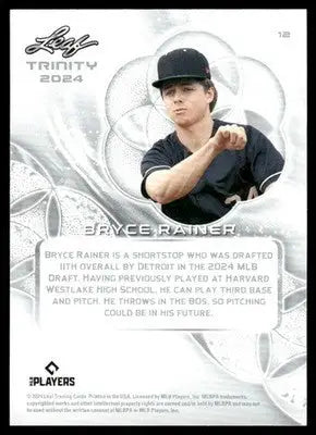 2024 Leaf Trinity Bryce Rainer #12 Baseball - Baseball Card Single