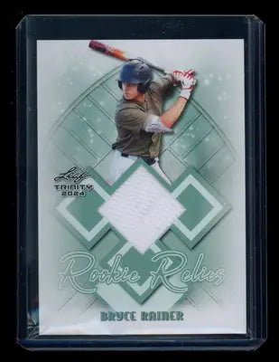 2024 Leaf Trinity Bryce Rainer #RR-10 Rookie Relics Player-worn memorabilia - Sports Memorabilia