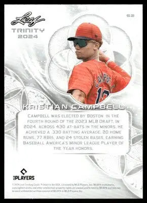 2024 Leaf Trinity Kristian Campbell #52 Baseball - Baseball Card Single
