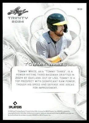 2024 Leaf Trinity Tommy White #93 Baseball - Baseball Card Single