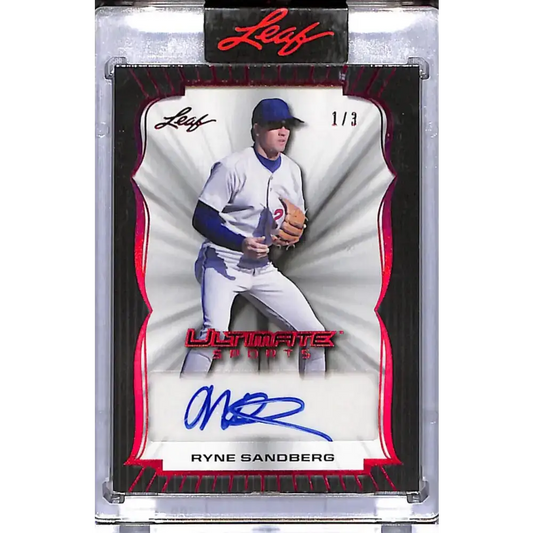 2024 Leaf Ultimate Sports #US-RS1 Ryne Sandberg NM-MT Auto 1/3 Chicago Cubs - Baseball Card Single