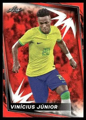 2024 Leaf Vinícius Júnior #B Red Soccer - Soccer Card Single