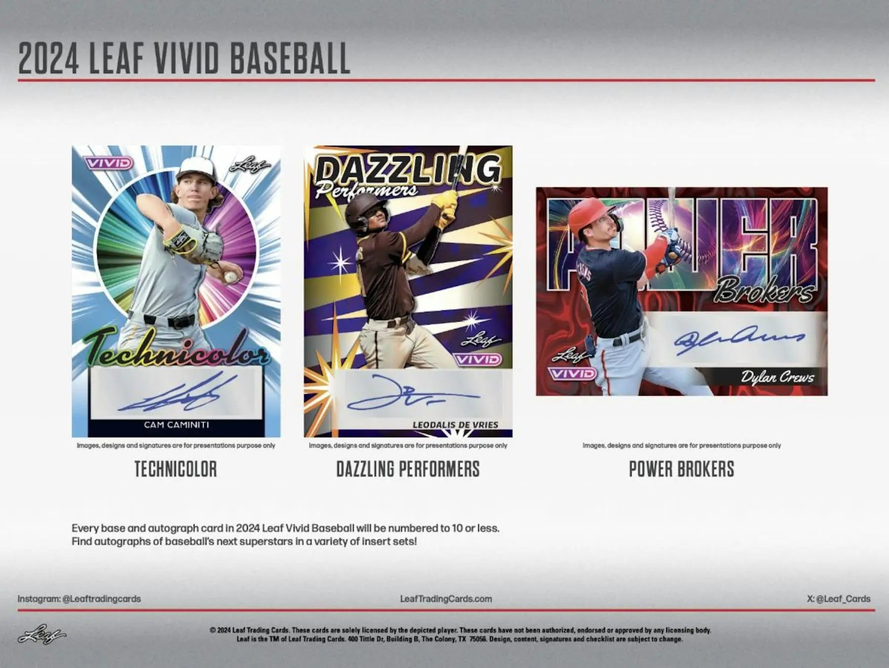 2024 Leaf Vivid Baseball Hobby Box - Sports Card Hobby Boxes