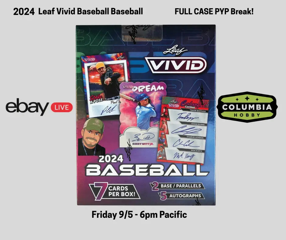 2024 Leaf Vivid Baseball Hobby Box - Sports Card Hobby Boxes