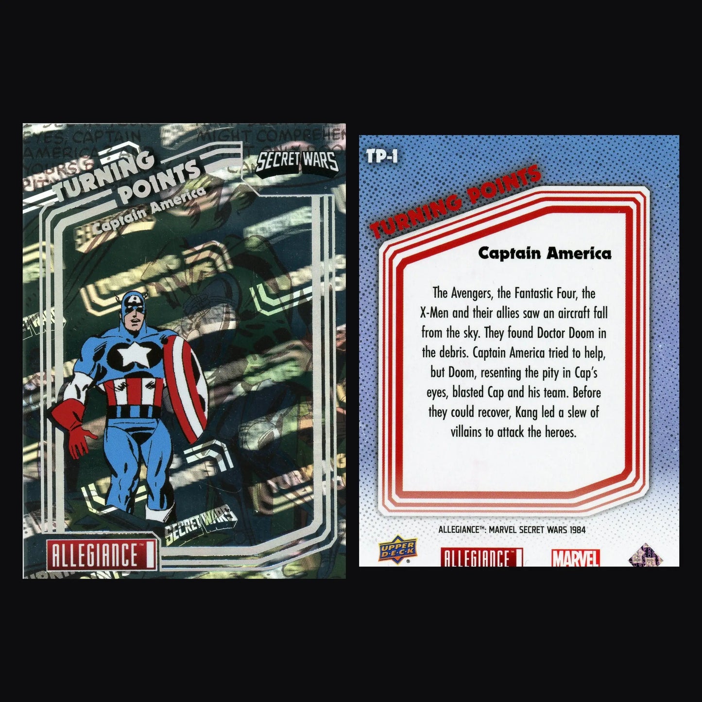 2024 Marvel Allegiance Secret Wars Turning Points #TP-1 Captain America - Marvel Card Single