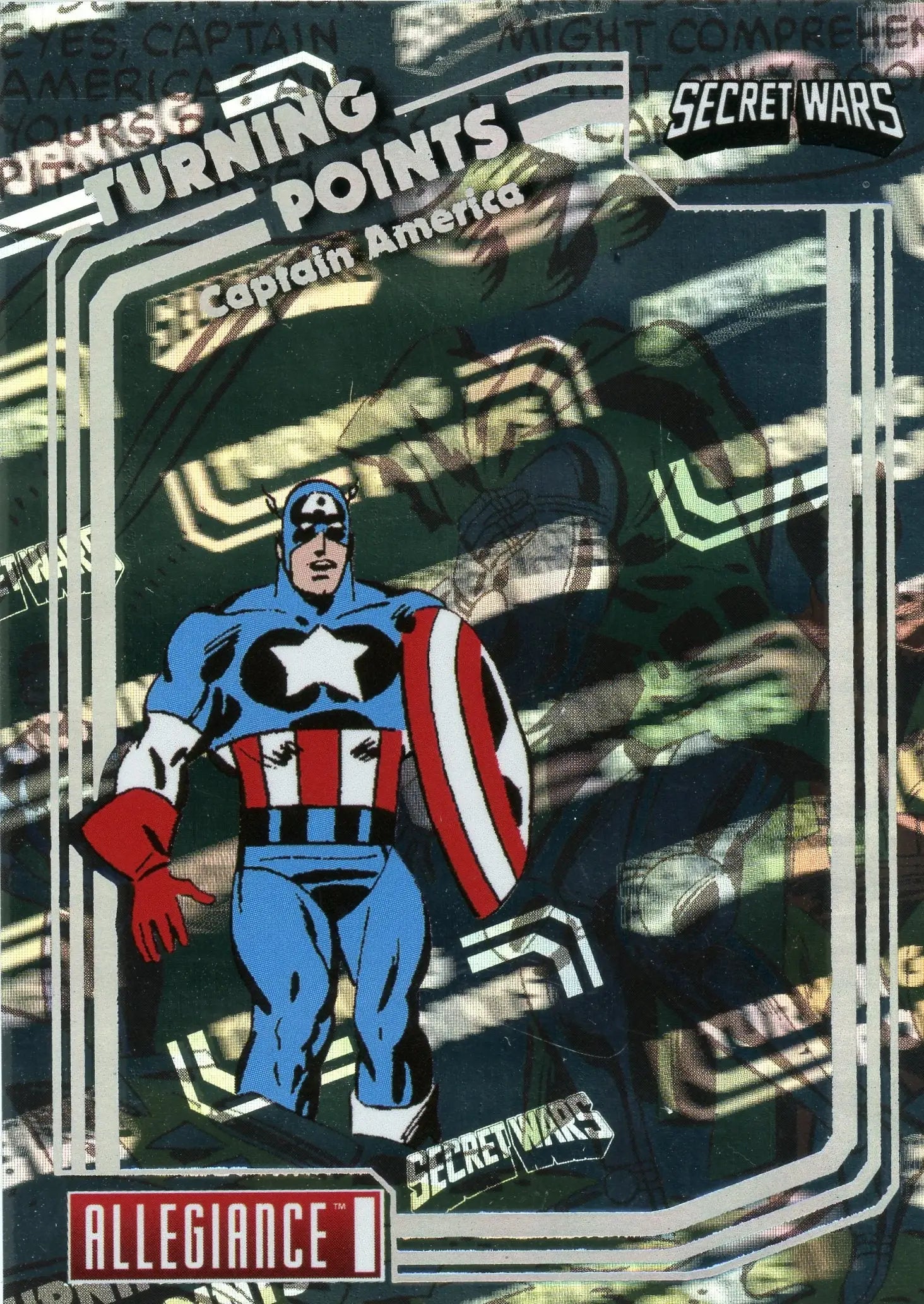 2024 Marvel Allegiance Secret Wars Turning Points #TP-1 Captain America - Marvel Card Single