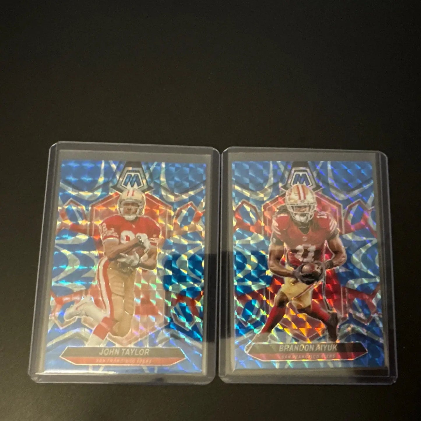2024 Mosaic 49ers 4 Card Lot Warner Bosa Taylor & Aiyuk Blue Retroactive - Football Card Single