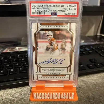 2024 National Treasures Collegiate Football Arch Manning Auto /5 PSA Authentic - Football Card Single