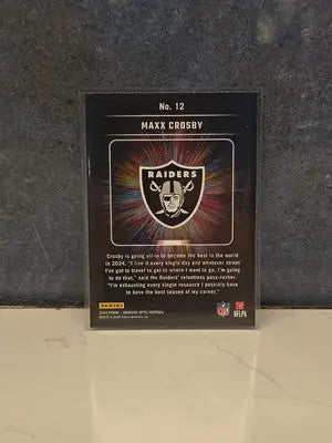 2024 Optic MAXX CROSBY Light it Up #12 Raiders - Football Card Single