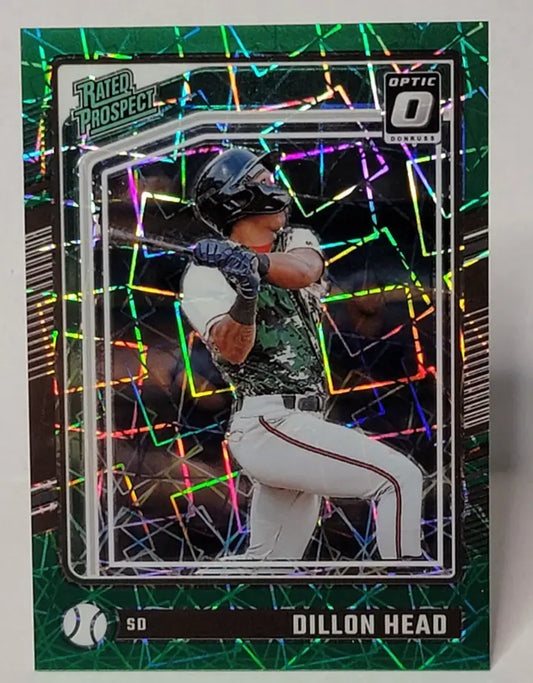 2024 - Optic Rated Prospects #178 Dillon Head (RC) Green Prizm /149 - Baseball Card Single