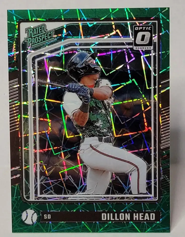 2024 - Optic Rated Prospects #178 Dillon Head (RC) Green Prizm /149 - Baseball Card Single