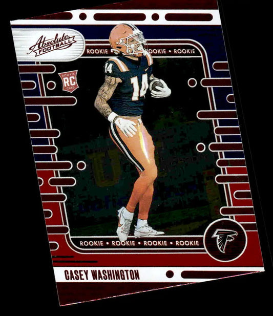 2024 Panini Absolute #101 Casey Washington Red and Blue - Football Card Single