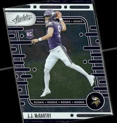 2024 Panini Absolute #110 J.J. McCarthy Retail RC Minnesota Vikings - Football Card Single
