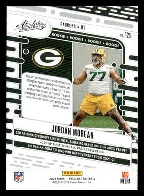 2024 Panini Absolute #125 Jordan Morgan Retail - Football Card Single