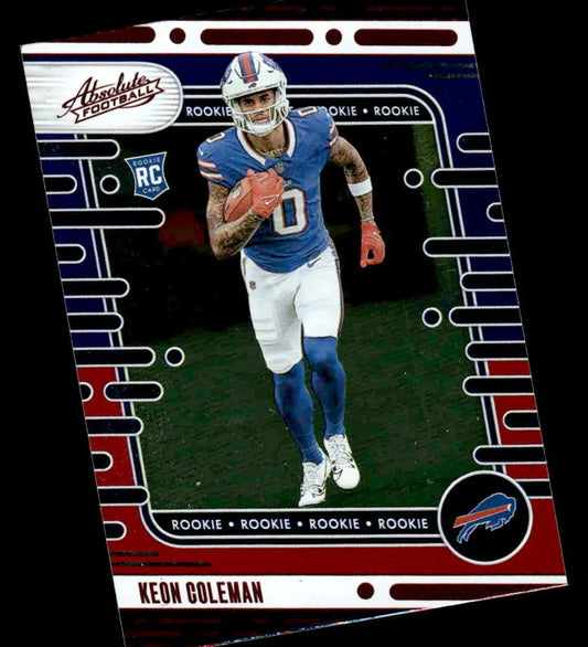 2024 Panini Absolute #133 Keon Coleman Red and Blue