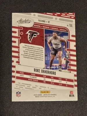 2024 Panini Absolute #135 Ruke Orhorhoro - Football Card Single
