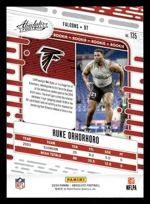 2024 Panini Absolute #135 Ruke Orhorhoro Retail - Football Card Single