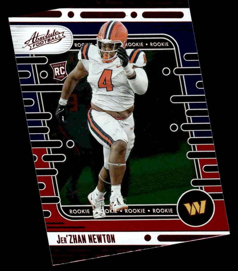 2024 Panini Absolute #136 Jer’Zhan Newton Red and Blue - Football Card Single