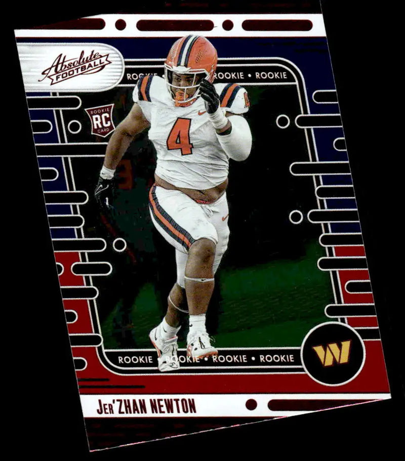 2024 Panini Absolute #136 Jer’Zhan Newton Red and Blue - Football Card Single