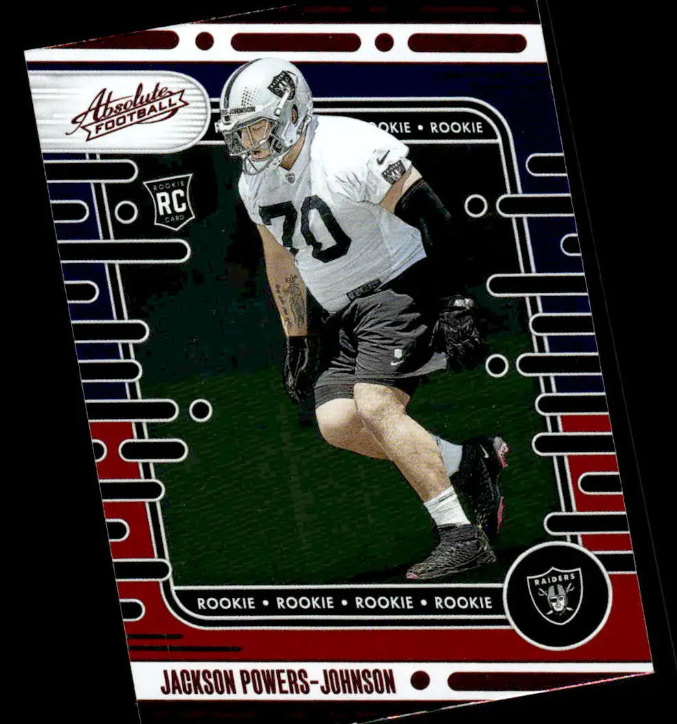 2024 Panini Absolute #144 Jackson Powers-Johnson Red and Blue - Football Card Single