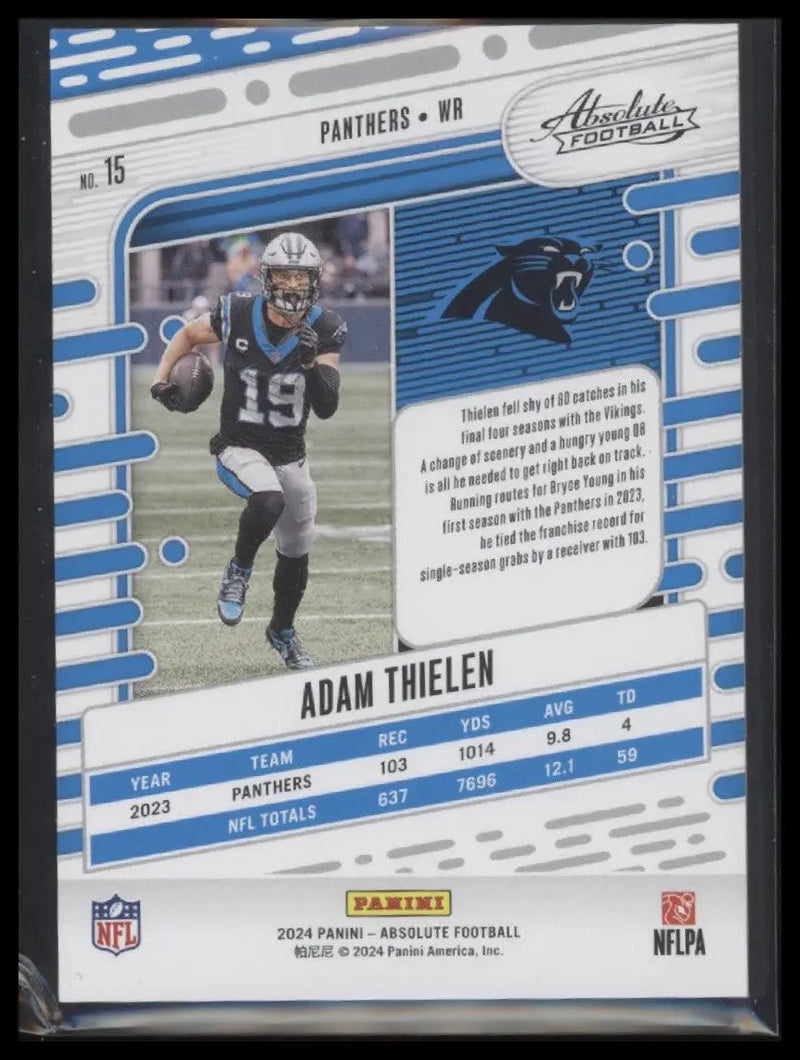 2024 Panini Absolute #15 Adam Thielen Spectrum - Football Card Single