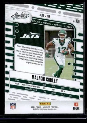2024 Panini Absolute #160 Malachi Corley Purple - Football Card Single