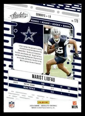 2024 Panini Absolute #170 Marist Liufau Retail - Football Card Single