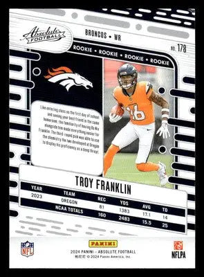 2024 Panini Absolute #178 Troy Franklin Retail - Football Card Single