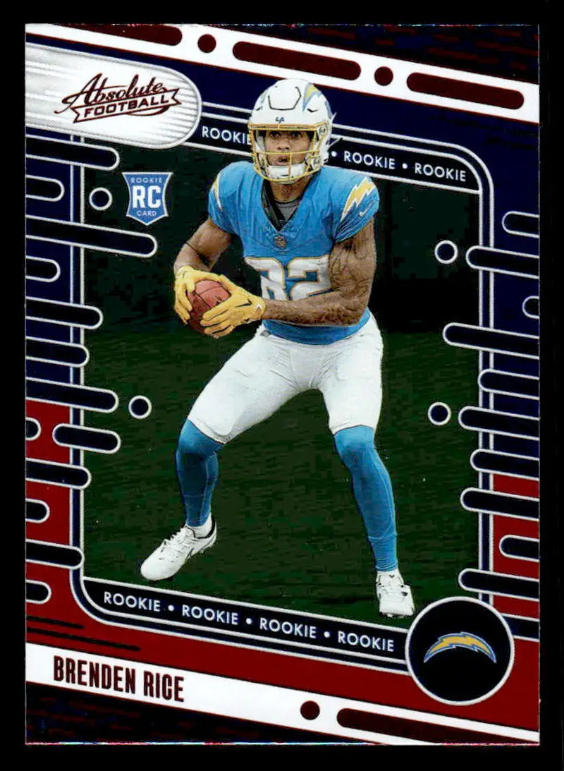 2024 Panini Absolute #199 Brenden Rice Red and Blue - Football Card Single