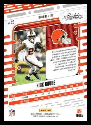 2024 Panini Absolute #23 Nick Chubb Retail - Football Card Single