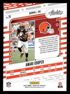 2024 Panini Absolute #24 Amari Cooper Retail - Football Card Single