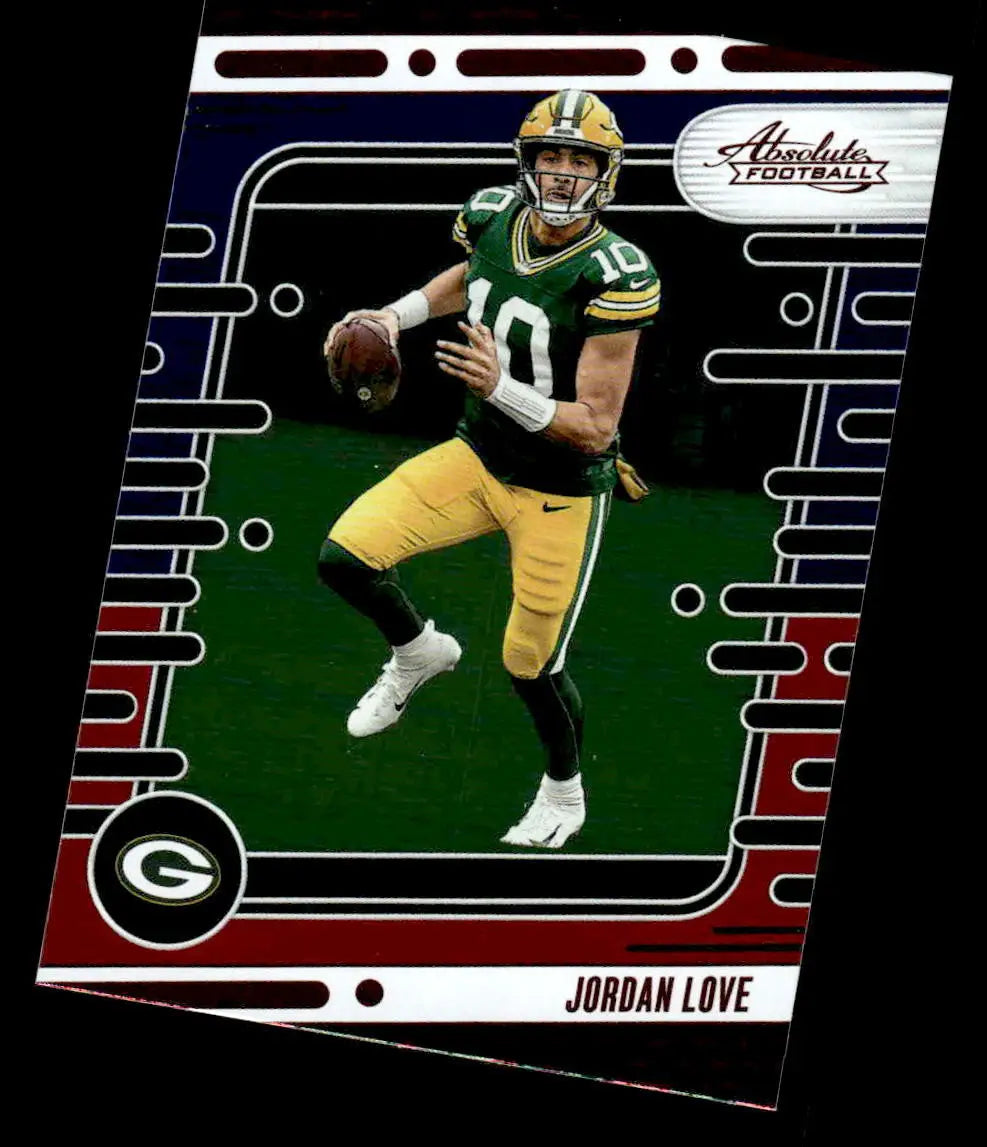 2024 Panini Absolute #37 Jordan Love Red and Blue - Football Card Single
