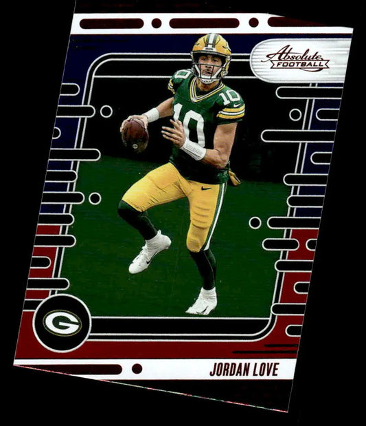 2024 Panini Absolute #37 Jordan Love Red and Blue - Football Card Single
