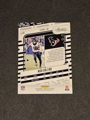 2024 Panini Absolute #43 Nico Collins Retail - Football Card Single