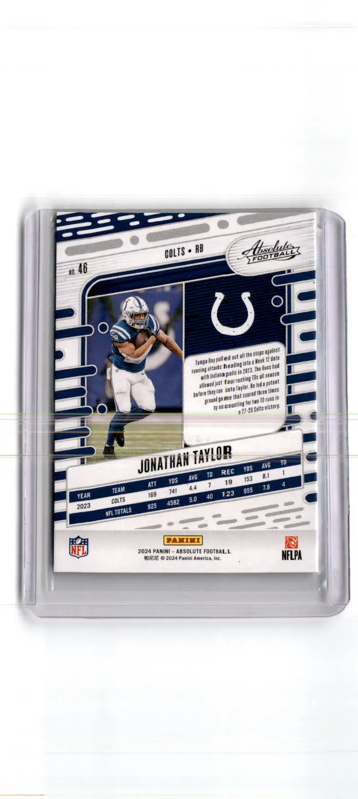 2024 Panini Absolute #46 Jonathan Taylor Red and Blue - Football Card Single