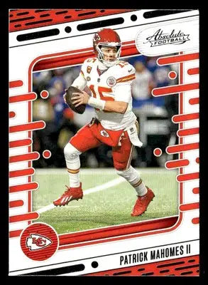 Patrick Mahomes II Absolute Football trading card from 2024 Panini Absolute Mahomes II Retail