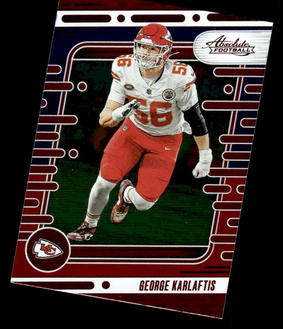 2024 Panini Absolute #53 George Karlaftis Red and Blue - Football Card Single