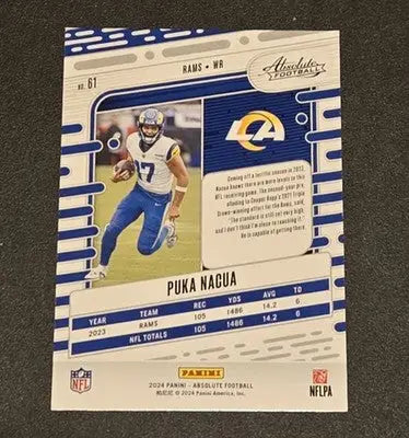 2024 Panini Absolute #61 Puka Nacua - Football Card Single