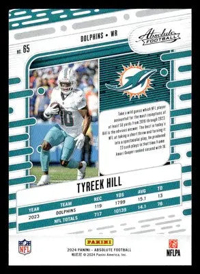 2024 Panini Absolute #65 Tyreek Hill Retail - Football Card Single