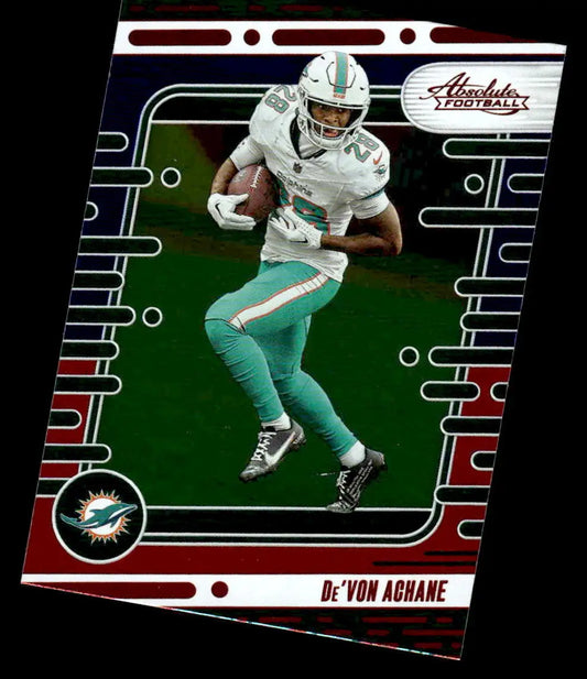 2024 Panini Absolute #67 De’Von Achane Red and Blue - Football Card Single