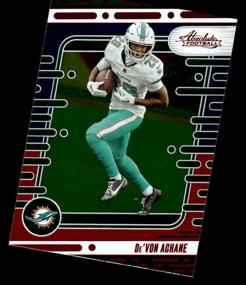 2024 Panini Absolute #67 De’Von Achane Red and Blue - Football Card Single
